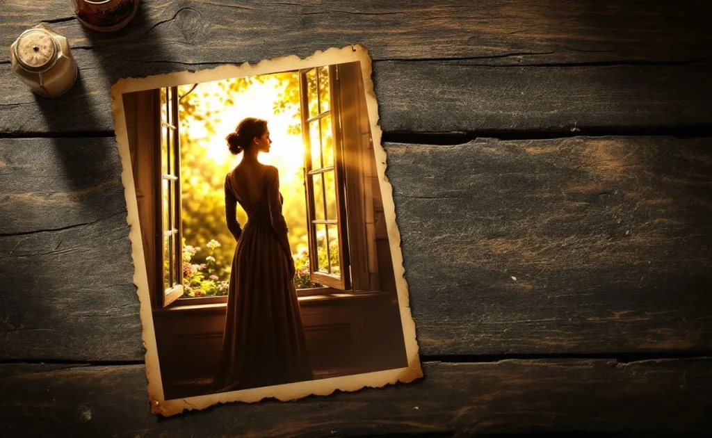 Une personne assise paisiblement observe un paysage, plongée dans une contemplation silencieuse.